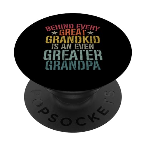 Hinter jedem Urenkel steht ein noch größerer Opa Retro PopSockets Klebender PopGrip Hinter jedem Urenkel steht ein noch größerer Opa Retro PopSockets Klebender PopGrip von Funny Grandpa Vintage Father's Day Gifts Granddad