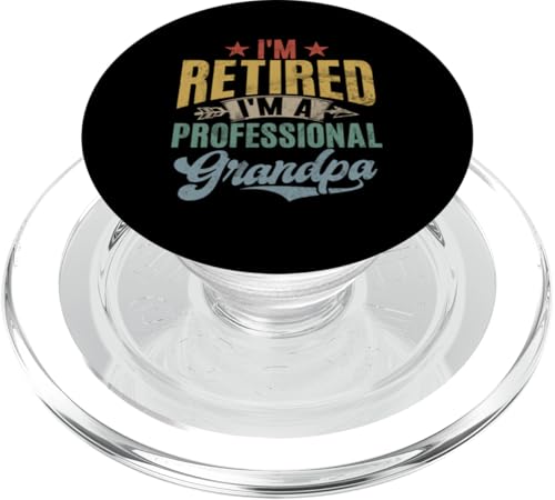 Ich bin im Ruhestand Ich bin ein professioneller Opa Großvater Pops PopSockets PopGrip für MagSafe Ich bin im Ruhestand Ich bin ein professioneller Opa Großvater Pops PopSockets PopGrip für MagSafe von Funny Grandpa Vintage Father's Day Gifts Granddad