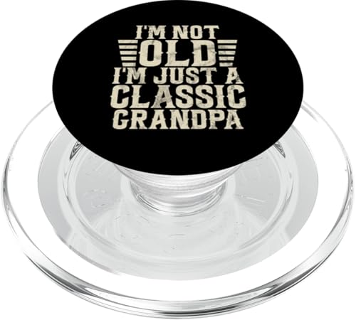 Ich bin nicht alt, ich bin nur ein klassischer Opa, Großvater, Pops PopSockets PopGrip für MagSafe Ich bin nicht alt, ich bin nur ein klassischer Opa, Großvater, Pops PopSockets PopGrip für MagSafe von Funny Grandpa Vintage Father's Day Gifts Granddad