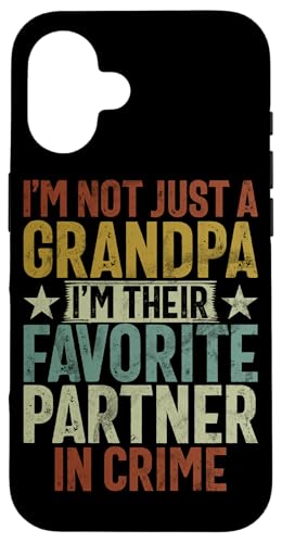 Ich bin nicht nur ein Opa, ich bin ihr Lieblingspartner in Sachen Kriminalität Hülle für iPhone 16 Ich bin nicht nur ein Opa, ich bin ihr Lieblingspartner in Sachen Kriminalität Hülle für iPhone 16 von Funny Grandpa Vintage Father's Day Gifts Granddad