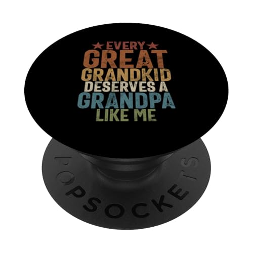 Jeder Urenkel verdient einen Opa wie ich, Großvater PopSockets Klebender PopGrip Jeder Urenkel verdient einen Opa wie ich, Großvater PopSockets Klebender PopGrip von Funny Grandpa Vintage Father's Day Gifts Granddad