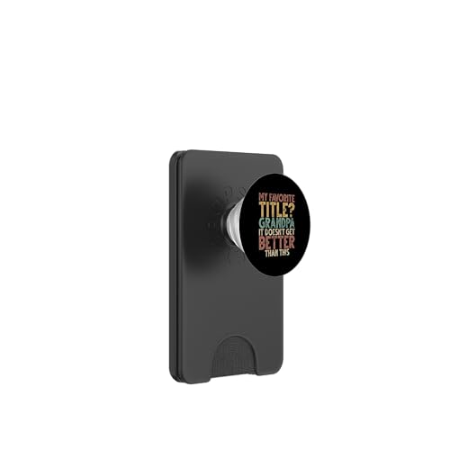 Mein Lieblingstitel Grandpa Es wird nicht besser als das PopSockets PopWallet für MagSafe Mein Lieblingstitel Grandpa Es wird nicht besser als das PopSockets PopWallet für MagSafe von Funny Grandpa Vintage Father's Day Gifts Granddad