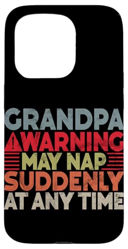 Opa Warning kann jederzeit plötzlich ein Nickerchen machen, Großeltern Hülle für iPhone 15 Pro Opa Warning kann jederzeit plötzlich ein Nickerchen machen, Großeltern Hülle für iPhone 15 Pro von Funny Grandpa Vintage Father's Day Gifts Granddad