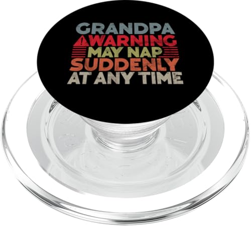 Opa Warning kann jederzeit plötzlich ein Nickerchen machen, Großeltern PopSockets PopGrip für MagSafe Opa Warning kann jederzeit plötzlich ein Nickerchen machen, Großeltern PopSockets PopGrip für MagSafe von Funny Grandpa Vintage Father's Day Gifts Granddad