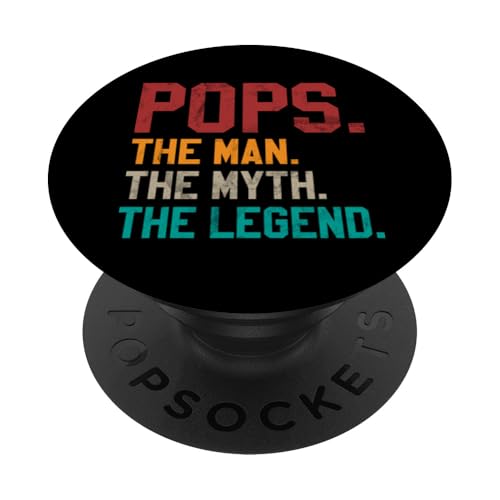 Pops Der Mann Der Mythos Die Legende Vatertag Großeltern PopSockets Klebender PopGrip Pops Der Mann Der Mythos Die Legende Vatertag Großeltern PopSockets Klebender PopGrip von Funny Grandpa Vintage Father's Day Gifts Granddad