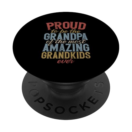 Stolz darauf, der Opa der erstaunlichsten Enkelkinder aller Zeiten zu sein PopSockets Klebender PopGrip Stolz darauf, der Opa der erstaunlichsten Enkelkinder aller Zeiten zu sein PopSockets Klebender PopGrip von Funny Grandpa Vintage Father's Day Gifts Granddad
