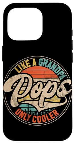 Wie Opa Pops Nur Cooler Großvater Opa Pops Hülle für iPhone 16 Pro von Funny Grandpa Vintage Father's Day Gifts Granddad