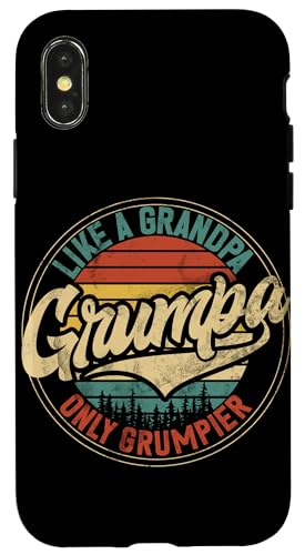 Wie ein Opa, Grumpa, nur mürrischer, Retro-Großvater Pops Hülle für iPhone X/XS Wie ein Opa, Grumpa, nur mürrischer, Retro-Großvater Pops Hülle für iPhone X/XS von Funny Grandpa Vintage Father's Day Gifts Granddad