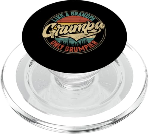 Wie ein Opa, Grumpa, nur mürrischer, Retro-Großvater Pops PopSockets PopGrip für MagSafe Wie ein Opa, Grumpa, nur mürrischer, Retro-Großvater Pops PopSockets PopGrip für MagSafe von Funny Grandpa Vintage Father's Day Gifts Granddad