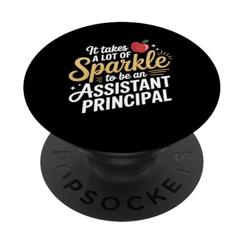 Assistent Principal Takes Sparkle Wertschätzung Geschenk PopSockets Klebender PopGrip von Funny Graphic Tees For Women Men Kids