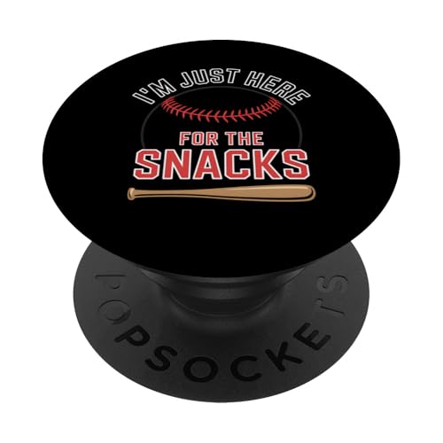 Baseball-Snacks, lustiges Sport-Fan-Geschenk, Herren, Damen, Kinder PopSockets Klebender PopGrip von Funny Graphic Tees For Women Men Kids