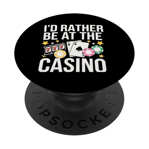 Casino-Spieler Ich würde lieber bei Casino Vegas Poker spielen PopSockets Klebender PopGrip Casino-Spieler Ich würde lieber bei Casino Vegas Poker spielen PopSockets Klebender PopGrip von Funny Graphic Tees For Women Men Kids