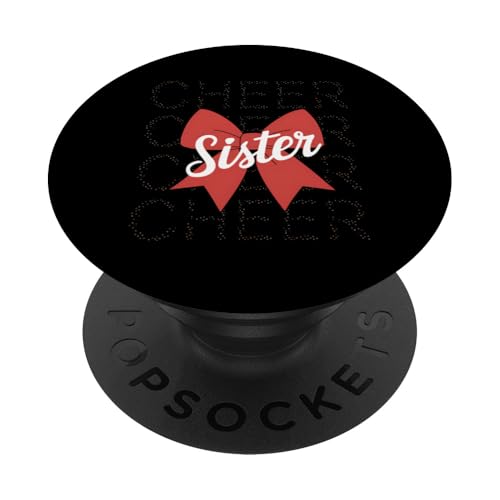 Cheer Sister Cheerleading Geschenk Schwestern Cheer Competition PopSockets Klebender PopGrip von Funny Graphic Tees For Women Men Kids