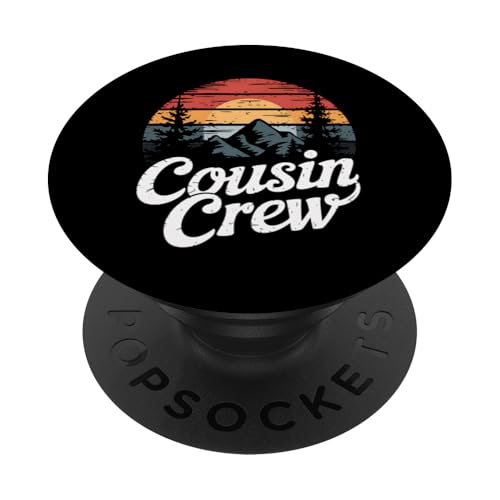 Cousin Crew Bergwandern, Camping-Abenteuer, Naturliebhaber PopSockets Klebender PopGrip Cousin Crew Bergwandern, Camping-Abenteuer, Naturliebhaber PopSockets Klebender PopGrip von Funny Graphic Tees For Women Men Kids