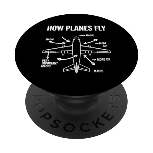 Flugzeug Pilot How Planes Fly Lustiges Luftfahrt-Geschenk PopSockets Klebender PopGrip Flugzeug Pilot How Planes Fly Lustiges Luftfahrt-Geschenk PopSockets Klebender PopGrip von Funny Graphic Tees For Women Men Kids