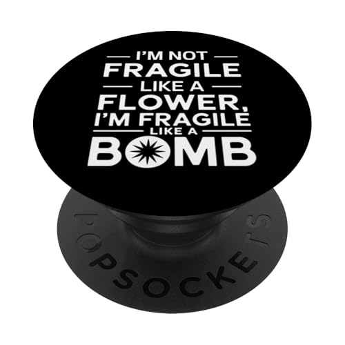 Fragile Bomb Lustiges explosives Geschenk Männer Frauen PopSockets Klebender PopGrip Fragile Bomb Lustiges explosives Geschenk Männer Frauen PopSockets Klebender PopGrip von Funny Graphic Tees For Women Men Kids