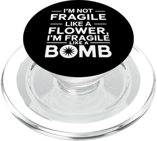 Fragile Bomb Lustiges explosives Geschenk Männer Frauen PopSockets PopGrip für MagSafe von Funny Graphic Tees For Women Men Kids