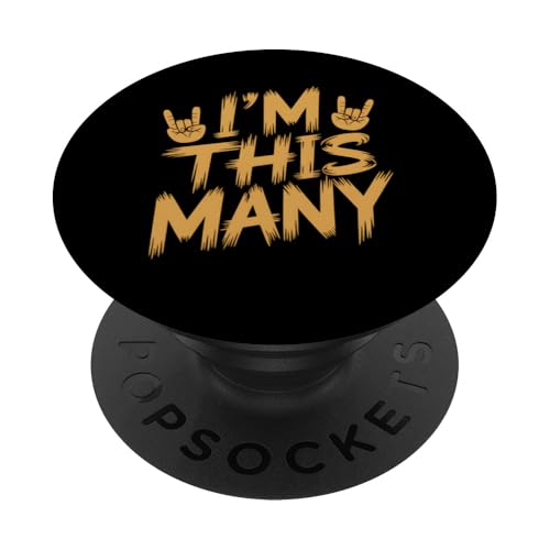 Geburtstag Rock Roll Viele Jahre alt Lustig PopSockets Klebender PopGrip Geburtstag Rock Roll Viele Jahre alt Lustig PopSockets Klebender PopGrip von Funny Graphic Tees For Women Men Kids