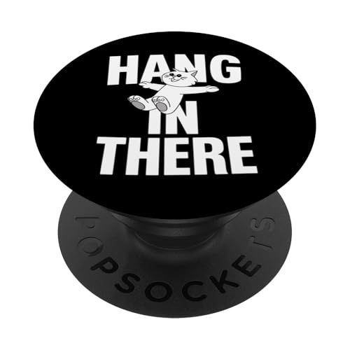Hang There Niedliches Kätzchen, Katze, Tierliebhaber, lustig PopSockets Klebender PopGrip von Funny Graphic Tees For Women Men Kids