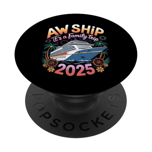 Kreuzfahrt 2025 Familienausflug Urlaub Matching Group PopSockets Klebender PopGrip Kreuzfahrt 2025 Familienausflug Urlaub Matching Group PopSockets Klebender PopGrip von Funny Graphic Tees For Women Men Kids