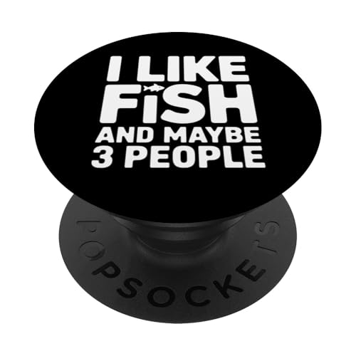 Lustiges Fischergeschenk „Fishing Fish Maybe 3 Pers“ PopSockets Klebender PopGrip Lustiges Fischergeschenk „Fishing Fish Maybe 3 Pers“ PopSockets Klebender PopGrip von Funny Graphic Tees For Women Men Kids
