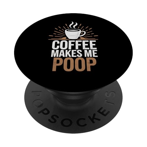 Lustiges Geschenk für Kaffeeliebhaber PopSockets Klebender PopGrip von Funny Graphic Tees For Women Men Kids