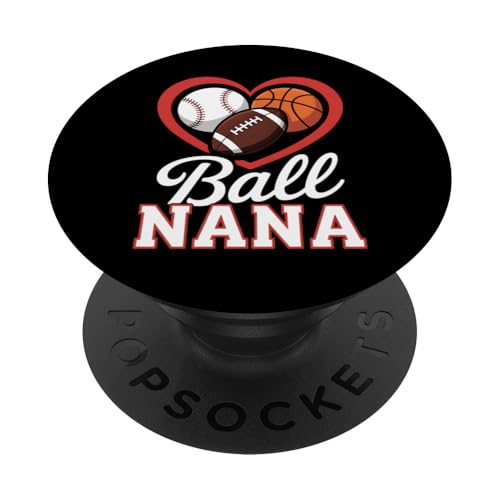 Nana Basketball Baseball Fußball Sport Fan Geschenk PopSockets Klebender PopGrip Nana Basketball Baseball Fußball Sport Fan Geschenk PopSockets Klebender PopGrip von Funny Graphic Tees For Women Men Kids