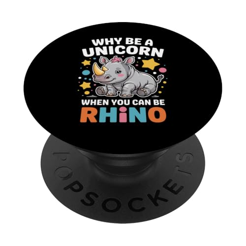 Nashorn Nashorn Tier Warum Einhorn Lustiges Wortspiel PopSockets Klebender PopGrip von Funny Graphic Tees For Women Men Kids