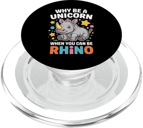 Nashorn Nashorn Tier Warum Einhorn Lustiges Wortspiel PopSockets PopGrip für MagSafe von Funny Graphic Tees For Women Men Kids