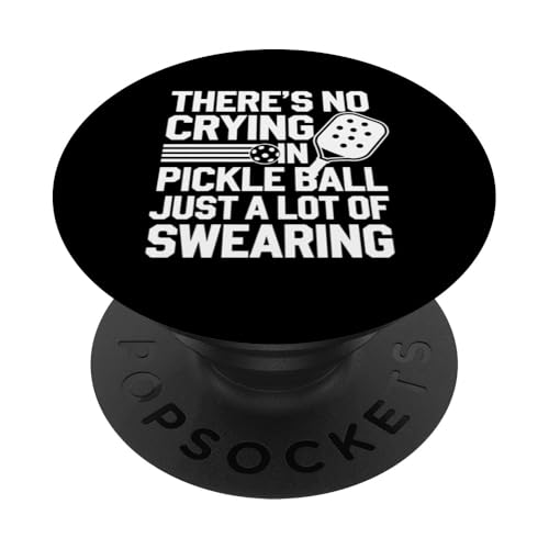 Pickleball Weinen Fluchen Lustiger Pickleball-Spieler PopSockets Klebender PopGrip Pickleball Weinen Fluchen Lustiger Pickleball-Spieler PopSockets Klebender PopGrip von Funny Graphic Tees For Women Men Kids