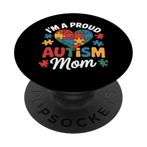 Puzzleteile zur Unterstützung von Mama Awareness Month, Geschenk PopSockets Klebender PopGrip Puzzleteile zur Unterstützung von Mama Awareness Month, Geschenk PopSockets Klebender PopGrip von Funny Graphic Tees For Women Men Kids