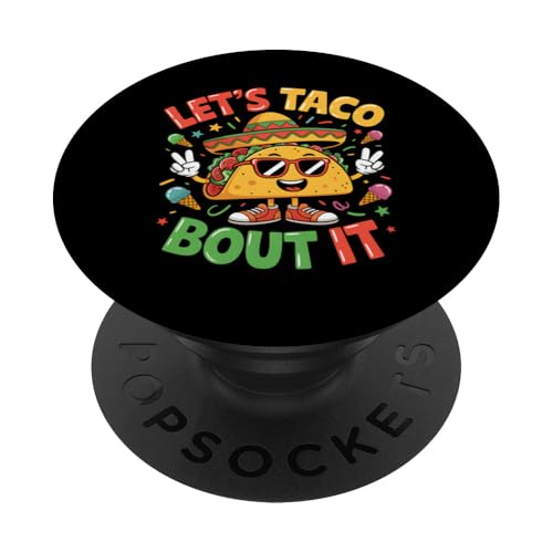 Taco Tuesday Cinco De Mayo Mexikanisches Geschenk für Essensliebhaber PopSockets Klebender PopGrip von Funny Graphic Tees For Women Men Kids