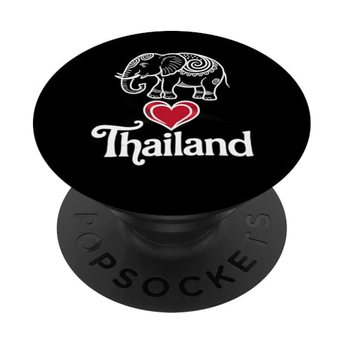 Thailand Elefant Urlaub Reise Souvenir Geschenk PopSockets Klebender PopGrip von Funny Graphic Tees For Women Men Kids