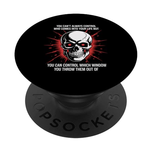 Totenkopf Halloween Kostüm Gruselige Gruselige Skelett Schädel Geschenk PopSockets Klebender PopGrip von Funny Graphic Tees For Women Men Kids