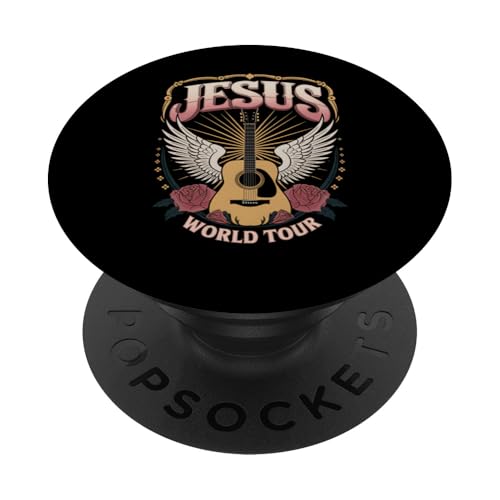 Tourchristliches Geschenk für Gitarrenmusikliebhaber PopSockets Klebender PopGrip Tourchristliches Geschenk für Gitarrenmusikliebhaber PopSockets Klebender PopGrip von Funny Graphic Tees For Women Men Kids