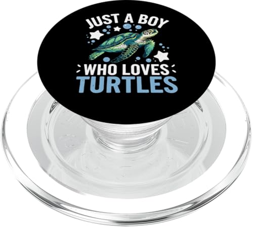 Turtle Boy Who Loves Turtles Turtle Gift PopSockets PopGrip für MagSafe Turtle Boy Who Loves Turtles Turtle Gift PopSockets PopGrip für MagSafe von Funny Graphic Tees For Women Men Kids