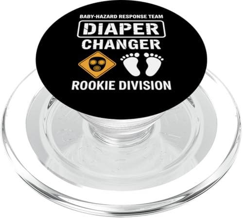 Windelwechsler Baby Hazard Response Team Rookie Division PopSockets PopGrip für MagSafe von Funny Graphic Tees For Women Men Kids