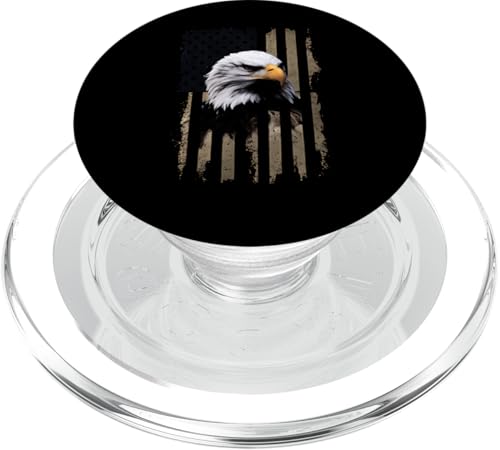 Adler USA Pride Geschenk 4. Juli PopSockets PopGrip für MagSafe von Funny Graphic Tees For Women and Men
