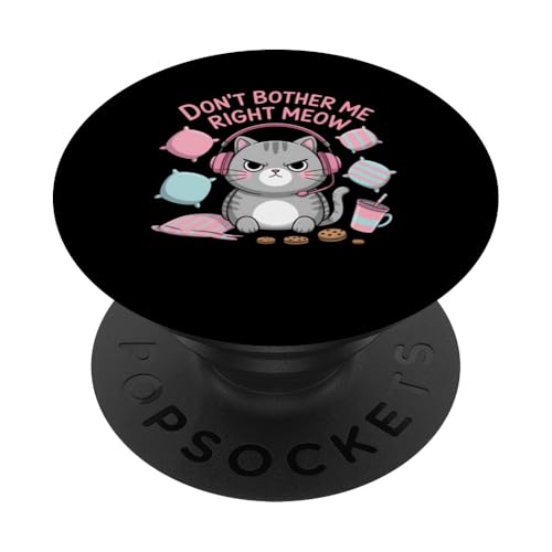 Cat Lover Kitty Kopfhörer Meow Funny Kawaii Anime Kitten PopSockets Klebender PopGrip Cat Lover Kitty Kopfhörer Meow Funny Kawaii Anime Kitten PopSockets Klebender PopGrip von Funny Graphic Tees For Women and Men