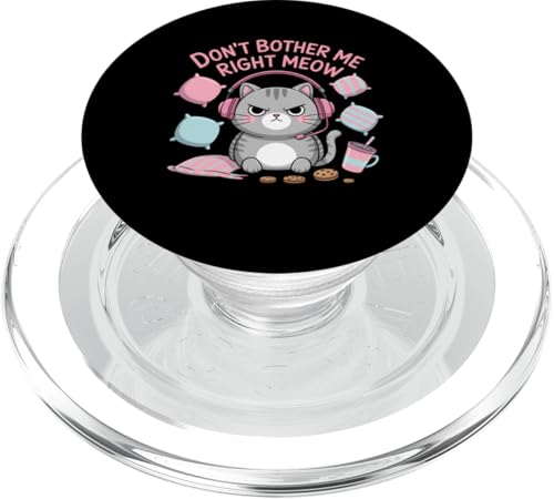 Cat Lover Kitty Kopfhörer Meow Funny Kawaii Anime Kitten PopSockets PopGrip für MagSafe Cat Lover Kitty Kopfhörer Meow Funny Kawaii Anime Kitten PopSockets PopGrip für MagSafe von Funny Graphic Tees For Women and Men