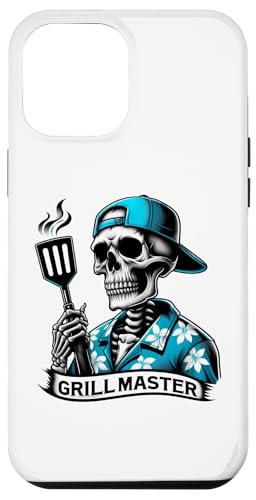 Hülle für iPhone 15 Pro Max Grill Master Skull BBQ Cookout Skelett von Funny Graphic Tees For Women and Men