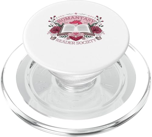 Liebesromane, Leser, Buchliebhaber, süßer Drachen-Fantasy-Roman PopSockets PopGrip für MagSafe von Funny Graphic Tees For Women and Men