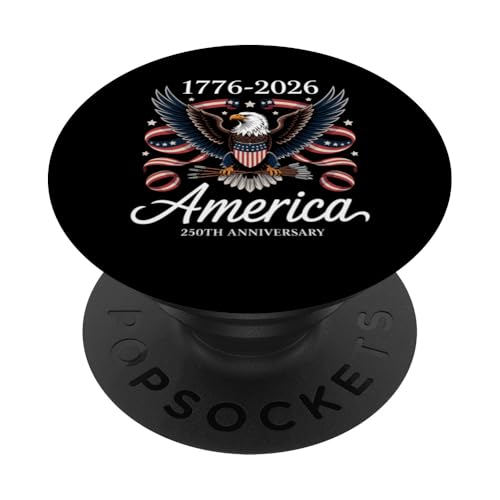 250. Geburtstag Amerikas 1776—2026 Eagle USA Patriotic PopSockets Klebender PopGrip 250. Geburtstag Amerikas 1776—2026 Eagle USA Patriotic PopSockets Klebender PopGrip von Funny Graphic Tees Women Men Kids