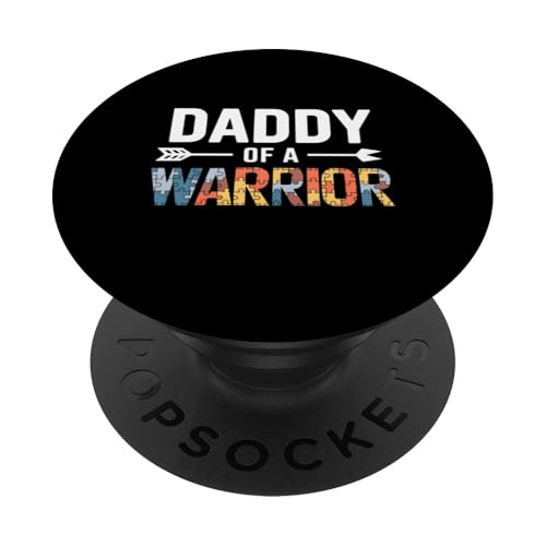 Autismus-Bewusstsein Dad Of A Warrior Puzzleteile PopSockets Klebender PopGrip Autismus-Bewusstsein Dad Of A Warrior Puzzleteile PopSockets Klebender PopGrip von Funny Graphic Tees Women Men Kids