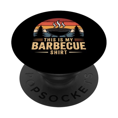 Barbecue Grillmaster Dad Lustiges BBQ Grillen Geschenk PopSockets Klebender PopGrip Barbecue Grillmaster Dad Lustiges BBQ Grillen Geschenk PopSockets Klebender PopGrip von Funny Graphic Tees Women Men Kids