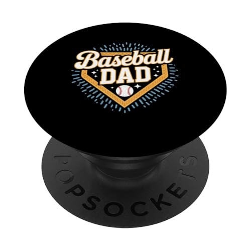 Baseball Dad Lustiges Vatertagsgeschenk Väter PopSockets Klebender PopGrip von Funny Graphic Tees Women Men Kids