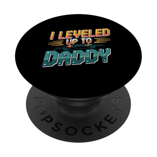 Daddy Gamer New Dad Vatertags-Geschenklevel Daddy PopSockets Klebender PopGrip Daddy Gamer New Dad Vatertags-Geschenklevel Daddy PopSockets Klebender PopGrip von Funny Graphic Tees Women Men Kids