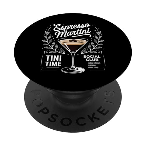 Espresso Martini Kaffee Getränk Liebhaber Barista Barkeeper Geschenk PopSockets Klebender PopGrip Espresso Martini Kaffee Getränk Liebhaber Barista Barkeeper Geschenk PopSockets Klebender PopGrip von Funny Graphic Tees Women Men Kids