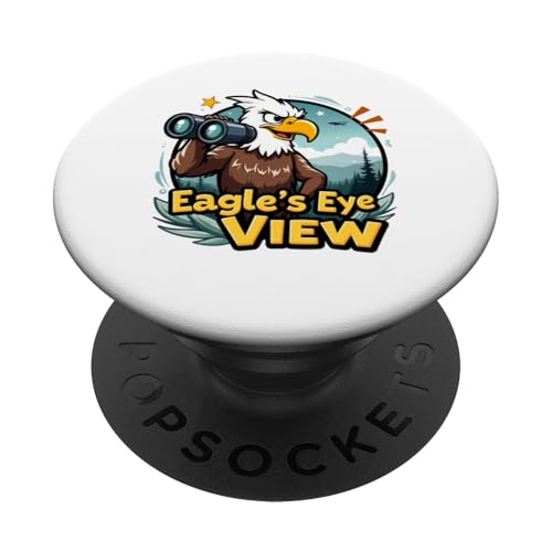 Fernglas mit Adleraugenblick, Vogelbeobachtung, Geschenk PopSockets Klebender PopGrip Fernglas mit Adleraugenblick, Vogelbeobachtung, Geschenk PopSockets Klebender PopGrip von Funny Graphic Tees Women Men Kids