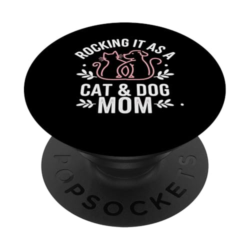 Katze Hund Mama Geschenke Frauen Lustige Katze Mama Geschenk Rocking It PopSockets Klebender PopGrip Katze Hund Mama Geschenke Frauen Lustige Katze Mama Geschenk Rocking It PopSockets Klebender PopGrip von Funny Graphic Tees Women Men Kids